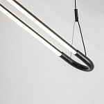 Светодиодная люстра Black LED Circle and Oval Lamp варинант исполнения - 4 | Loft Concept в Ростове-на-Дону