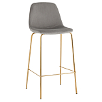 Барный стул на золотистых ножках VENDRAMIN Grey варинант исполнения - 1 | Loft Concept в Ростове-на-Дону