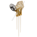 Бра с 2-мя плафонами из стекла и металла и вертикальными подвесками Gilded Mirage  варинант исполнения - 5 | Loft Concept в Ростове-на-Дону