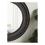 Зеркало круглое с текстурированным дизайном рамы Helios варинант исполнения - 6 | Loft Concept в Ростове-на-Дону