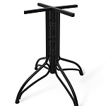 Стол обеденный с круглой столешницей из керамики на четырех черных ножках Sand Ceramics варинант исполнения - 5 | Loft Concept в Ростове-на-Дону