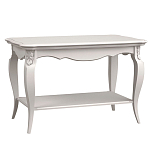 Стол журнальный белый из массива бука с полкой в стиле прованс White Provence варинант исполнения - 1 | Loft Concept в Ростове-на-Дону