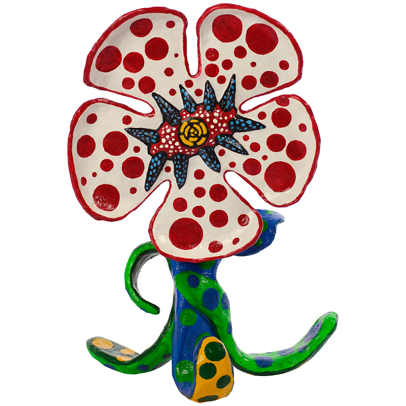   Yayoi Kusama Flowers that Bloom at Midnight Red   -- | Loft Concept 