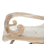 Кресло-качалка с мягкой обивкой из льна Ella Armchair beige варинант исполнения - 3 | Loft Concept в Ростове-на-Дону