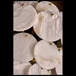 Люстра трехъярусная с подвесками из округлых элементов Cryptocrystalline Stone варинант исполнения - 3 | Loft Concept в Ростове-на-Дону