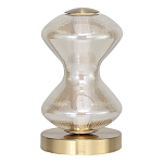 Настольная лампа светодиодная с волнообразным стеклянным плафоном Amphora of Light варинант исполнения - 2 | Loft Concept в Ростове-на-Дону