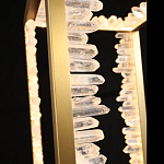 Настольная лампа прямоугольная с декоративными элементами в виде кристаллов Smooth Shine варинант исполнения - 3 | Loft Concept в Ростове-на-Дону