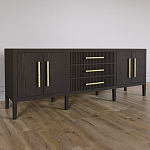 Большая VT-тумба Primo шпон темный орех варинант исполнения - 3 | Loft Concept в Ростове-на-Дону