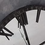 Часы настенные зеркальные с чёрным металлическим циферблатом Mirror Tower Clock варинант исполнения - 2 | Loft Concept в Ростове-на-Дону