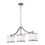 Люстра линейная с 3-мя белыми цилиндрическими плафонами Feiss варинант исполнения - 2 | Loft Concept в Ростове-на-Дону