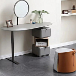 Консоль с зеркалом и  3-мя вращающимися ящиками Eloida варинант исполнения - 5 | Loft Concept в Ростове-на-Дону