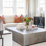 Тумба черная из дерева двухдверная Geometric Double Door Nightstand варинант исполнения - 6 | Loft Concept в Ростове-на-Дону