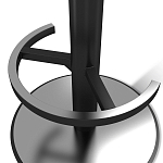 Барный стул вращающийся со спинкой и подлокотниками Douglas Rhombus Синий Велюр варинант исполнения - 4 | Loft Concept в Ростове-на-Дону