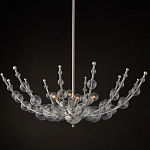 Люстра  с круглыми прозрачными шарами на серебряном каркасе Silver Stalk варинант исполнения - 4 | Loft Concept в Ростове-на-Дону