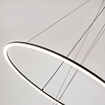 Светодиодная люстра Black LED Circle and Ball Lamp варинант исполнения - 5 | Loft Concept в Ростове-на-Дону