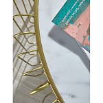 Журнальный столик с столешницей из мрамора на металлическом основании Table Vertical Planes варинант исполнения - 2 | Loft Concept в Ростове-на-Дону