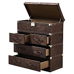 Комод Vintage Leather Chest of Draver варинант исполнения - 2 | Loft Concept в Ростове-на-Дону