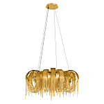 Люстра круглая подвесная с металлическими дугами и длинными цепочками 80 см Atlantis Chain варинант исполнения - 10 | Loft Concept в Ростове-на-Дону