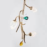 Подвесной светильник с хрустальными плафонами и декором Alvere Crystal Hanging Lamp варинант исполнения - 3 | Loft Concept в Ростове-на-Дону