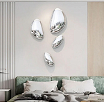 Абстрактная скульптура на стену в виде капли воды Water Outline варинант исполнения - 6 | Loft Concept в Ростове-на-Дону