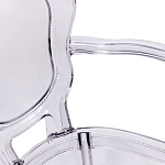 Прозрачный стул с подлокотниками LOUIS GHOST CHAIR Grey варинант исполнения - 7 | Loft Concept в Ростове-на-Дону