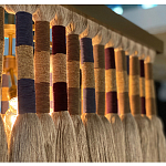 Люстра квадратная плетеная с бахромой Wicker Square Chandelier with Tassels варинант исполнения - 5 | Loft Concept в Ростове-на-Дону