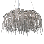 Люстра круглая подвесная с металлическими дугами и длинными цепочками 80 см Atlantis Chain варинант исполнения - 7 | Loft Concept в Ростове-на-Дону