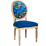 Стул из натурального бука с цветочным принтом Impressionism in Art варинант исполнения - 2 | Loft Concept в Ростове-на-Дону