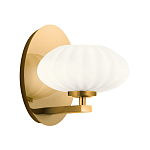  Бра с круглым плафон из матового белого стекла Kichler варинант исполнения - 1 | Loft Concept в Ростове-на-Дону