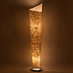 Торшер из перламутра на металлическом каркасе Indonesian Lamps варинант исполнения - 4 | Loft Concept в Ростове-на-Дону