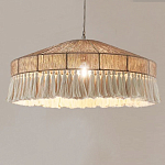 Люстра круглая плетеная с кисточками Dome Sun Glow варинант исполнения - 3 | Loft Concept в Ростове-на-Дону