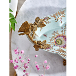 Блюдо овальное из голубого фарфора с ручками в виде бабочек и цветочным рисунком Blue Garden варинант исполнения - 7 | Loft Concept в Ростове-на-Дону