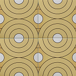 Дизайнерская плитка с узором Диски варинант исполнения - 1 | Loft Concept в Ростове-на-Дону