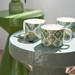 Приставной стол из керамики Manufacto Gray-green варинант исполнения - 7 | Loft Concept в Ростове-на-Дону