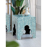 Приставной столик с инкрустацией раковинами устриц Bone Inlay варинант исполнения - 4 | Loft Concept в Ростове-на-Дону