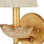 Бра из кованого железа с отделкой плетеной веревкой и сусальным золотом Parisian Style варинант исполнения - 2 | Loft Concept в Ростове-на-Дону