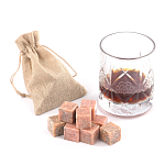 Камни для охлаждения виски из розового мрамора Natural Stone Cube варинант исполнения - 5 | Loft Concept в Ростове-на-Дону