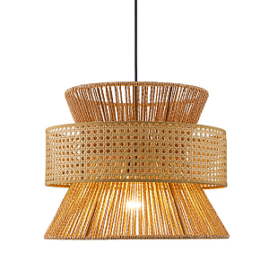 Подвесной светильник с абажуром из натуральных материалов Light Inside the Cell