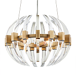 Люстра круглая с прозрачными элементами в форме полумесяца Crystal Crescent варинант исполнения - 2 | Loft Concept в Ростове-на-Дону