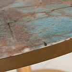 Стол обеденный круглый на золотистом основании Status Model варинант исполнения - 2 | Loft Concept в Ростове-на-Дону