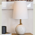 Настольная лампа на круглом основании из натурального камня Bartolomeo варинант исполнения - 4 | Loft Concept в Ростове-на-Дону