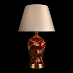 Настольная лампа бордовая с изображением птиц Slip Away варинант исполнения - 2 | Loft Concept в Ростове-на-Дону