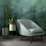 Кресло светло-бирюзовое с принтом Pauley Light Turquoise Armchair варинант исполнения - 8 | Loft Concept в Ростове-на-Дону