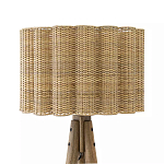 Торшер с плетеным абажуром на основании в виде треноги Lamp with Wicker Lampshade варинант исполнения - 1 | Loft Concept в Ростове-на-Дону