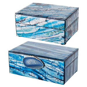 Набор шкатулок Agate Azure