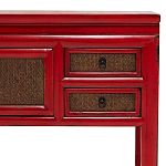 Деревянная консоль в китайском стиле с ящиками и дверцами красная Chinese Console Table варинант исполнения - 5 | Loft Concept в Ростове-на-Дону
