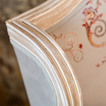 Кресло из массива бука серое с растительным орнаментом Raffael Floral Grey Armchair варинант исполнения - 4 | Loft Concept в Ростове-на-Дону