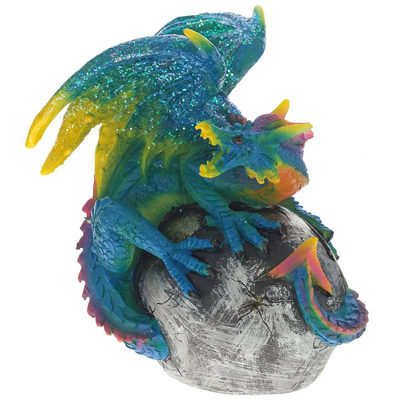    Blue Multicolor Dragon Statuette    -- | Loft Concept 