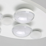 Потолочный светильник овальной формы белого цвета с 7-ю лампами Lunar Pebbles варинант исполнения - 5 | Loft Concept в Ростове-на-Дону