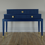 Премиальная Консоль с тремя ящиками Elsa Dreams Blue варинант исполнения - 3 | Loft Concept в Ростове-на-Дону